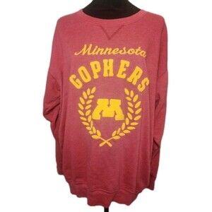 Pink Victoria's Secret 5th Ocean Gophers Minnesota College Sweatshirt Embroidere